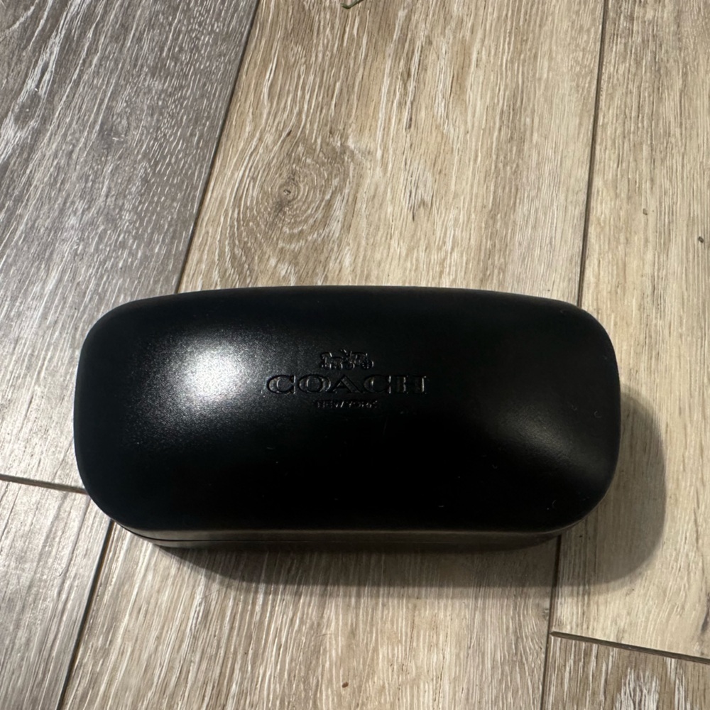 Coach Glossy Black Eyewear Case